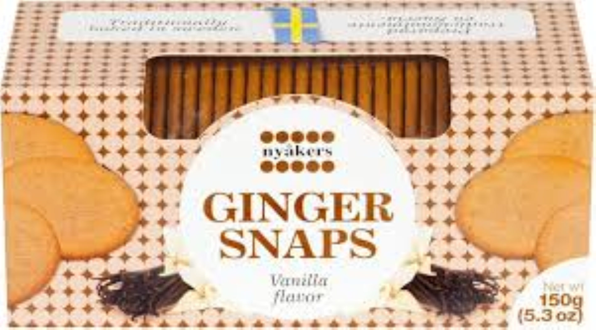 NYAKERS VANILLA SNAPS BOX 150G